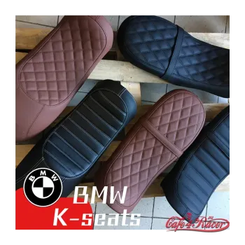 cafe 4 racer - Dvojité  sedlo pre  BMW K75/K100 - viacero možností výberu - Cafe4Racer Čalúnené 