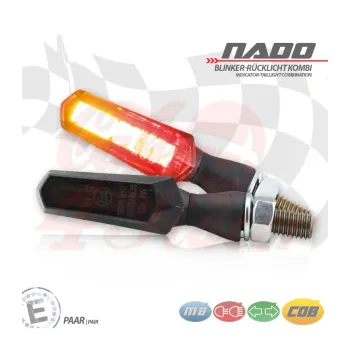 cafe 4 racer - COB indicator rear light combo "Nado" - HS MOTO Germany 2in1 and 3in1  4251352609632