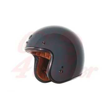 cafe 4 racer - T-50 ECE otevřená přilba lesklá šedá - TORC Helmets  T-50 