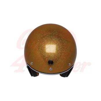 cafe 4 racer - T-50 ECE otvorená prilba lesklá Gold Mega Flake - TORC Helmets  T-50 
