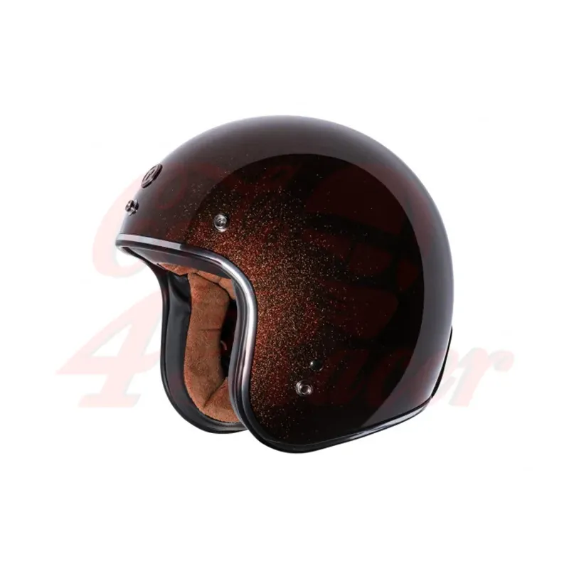 cafe 4 racer - T-50 ECE otvorená prilba lesklá Root Beer Megaflake - TORC Helmets  T-50 