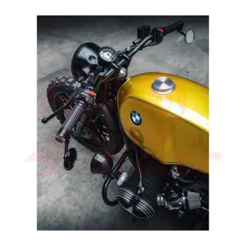 cafe 4 racer - BMW Airhead Billet Gas Cap - Brushed - Motone Fuel Tanks and Caps 