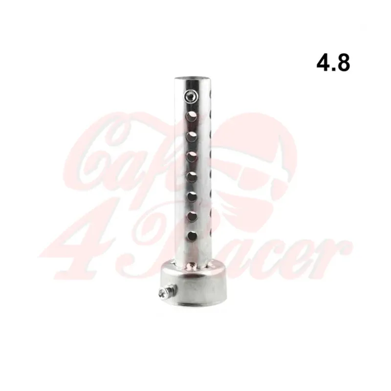 cafe 4 racer - 48mm Steel Exhaust DB Killer - Silver - Cafe4Racer Accessories 