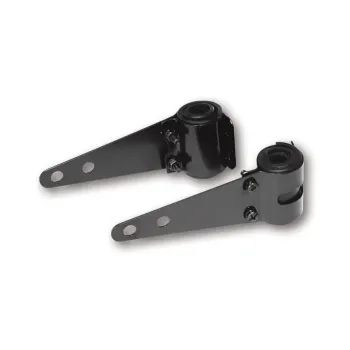 cafe 4 racer - Universal headlight brackets 30-38 mm black/chrome - Cafe4Racer Headlights  brackets & holders   4054783185535