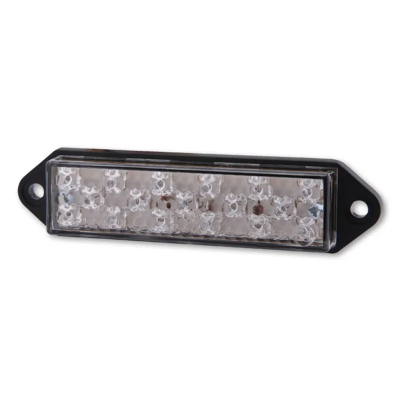 cafe 4 racer - SHIN YO LED rear light, SUPERFLAT, clear glass, with mounting straps, E-mark. - Shin Yo LED Rear lights 4054783032419