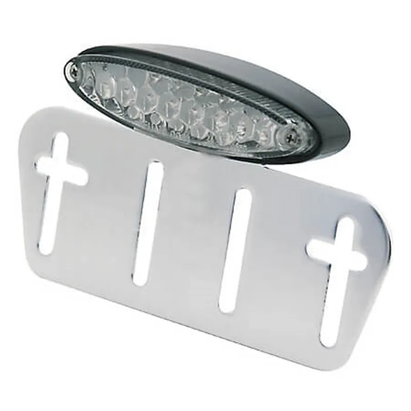 cafe 4 racer - SHIN YO priehľadné LED mini zadné svetlo, s držiakom ŠPZ, čierne puzdro - Shin Yo LED Zadné svetlá 4054783130412