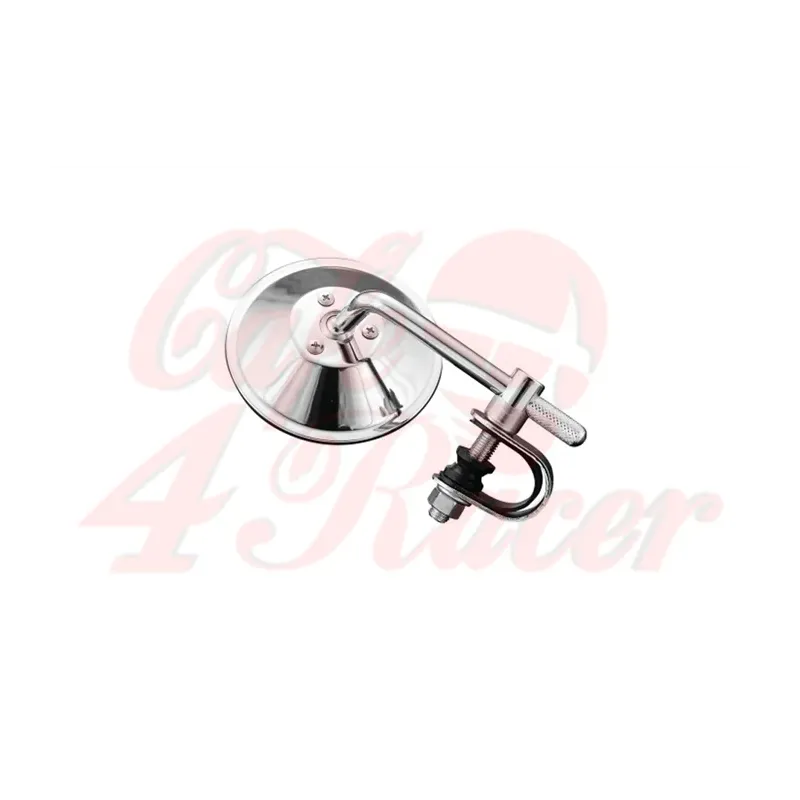 cafe 4 racer - HIGHWAY HAWK Mirror round 4 inch 10cm chrome - Highway Hawk Standard mirrors 4054783097401