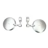 cafe 4 racer - Womet Tech mirrors Alu CNC handlebar ends Silver - Womet Tech Bar end mirrors 