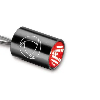 cafe 4 racer - SHIN YO BATES STYLE LED taillight, black housing with chrome frame, red lens - Shin Yo LED Rear lights 4054783231577