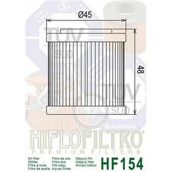 cafe 4 racer - HIFLO OIL FILTER HF154 - HIFLOFILTRO Olejové filtre 824225110272