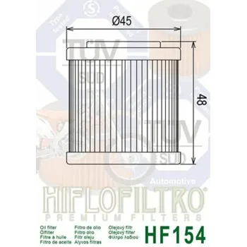 cafe 4 racer - HIFLO OIL FILTER HF154 - HIFLOFILTRO Olejové filtre 824225110272