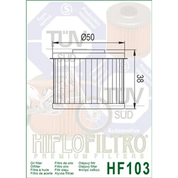 cafe 4 racer - HIFLO FILTER OIL HF103 - HIFLOFILTRO Olejové filtre 824225111781