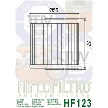 cafe 4 racer - HIFLO OIL FILTER HF123 - HIFLOFILTRO Oil filters 824225110050