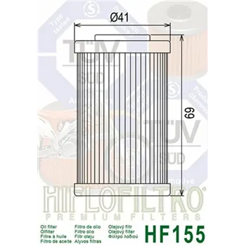 cafe 4 racer - HIFLO OIL FILTER HF155 - HIFLOFILTRO Oil filters 824225110289