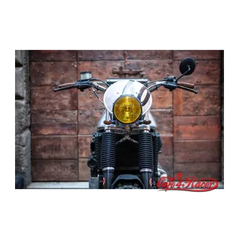 cafe 4 racer - Oválná deska - hliník - Cafe4Racer Boční značky pro čísla 