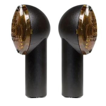 cafe 4 racer - HIGHSIDER Indicator MICRO-BULLET čiena/chromová - Highsider Štandardné smerovky 4054783024407