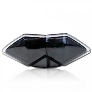 cafe 4 racer -  LED taillight with clear glass, KAWASAKI Z750/1000 ZX6R 03-4 with indicators - Shin Yo Model Rear lights 4054783031696