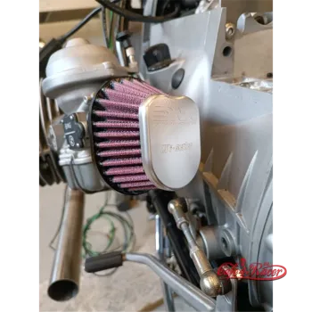 cafe 4 racer - DNA XV-series Oval Clamp 50mm Inlet 77mm Length Air Filter - DNA Air filters 