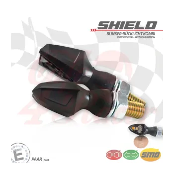 cafe 4 racer - SMD indicator RL combination "SHIELD" 3in1 - HS MOTO Germany 2in1 and 3in1 