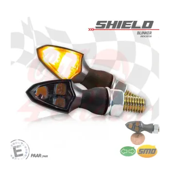 cafe 4 racer - Indikátor SMD "SHIELD" - HS MOTO Germany Standardní ukazatele směru 