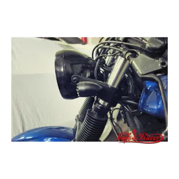 cafe 4 racer - Držiak svetla 35/39/41mm čierny - Cafe4Racer Držiaky svetlometov 