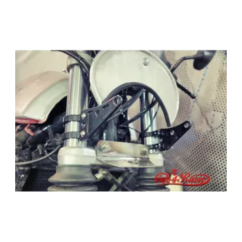 cafe 4 racer - Držák světla 41mm černý s otvorem pro smerovky - Cafe4Racer Držáky světlometů 