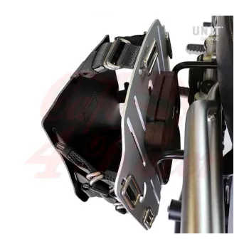 cafe 4 racer - Aluminum bag holder with adjustable front in Hypalon and Quick Release System + subframe (1983-1996) - UNIT GARAGE Side Pannier Canvas + Subframe K Series 