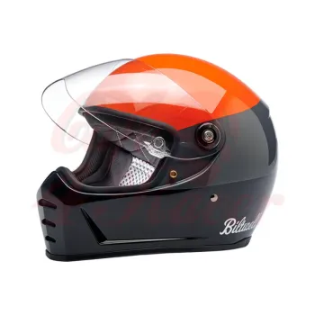 cafe 4 racer - Přilba Biltwell Lane Splitter integrální oranžová/šedá/černá - BILTWELL Biltwell Lane Splitter 