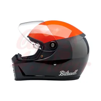 cafe 4 racer - Přilba Biltwell Lane Splitter integrální oranžová/šedá/černá - BILTWELL Biltwell Lane Splitter 