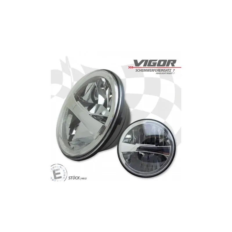 cafe 4 racer - 7 inch LED headlight insert "Vigor" - HS MOTO Germany LED Headlight & inserts 4251352627407