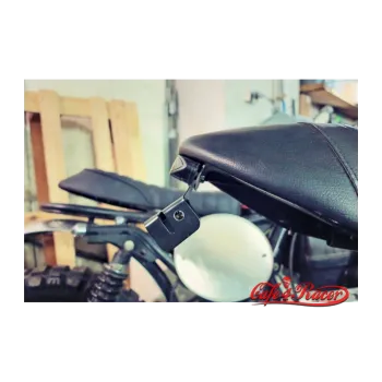 cafe 4 racer - Rear Light LED CR4 Led taillight with plate holder - Black & Smoke - Cafe4Racer LED Rear lights 