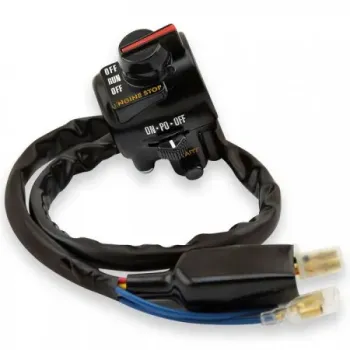 cafe 4 racer - Domino Electric Control switch ENGINE Start/Stop - Domino & Tommaselli 22mm & 7/8 inch 8033900032453