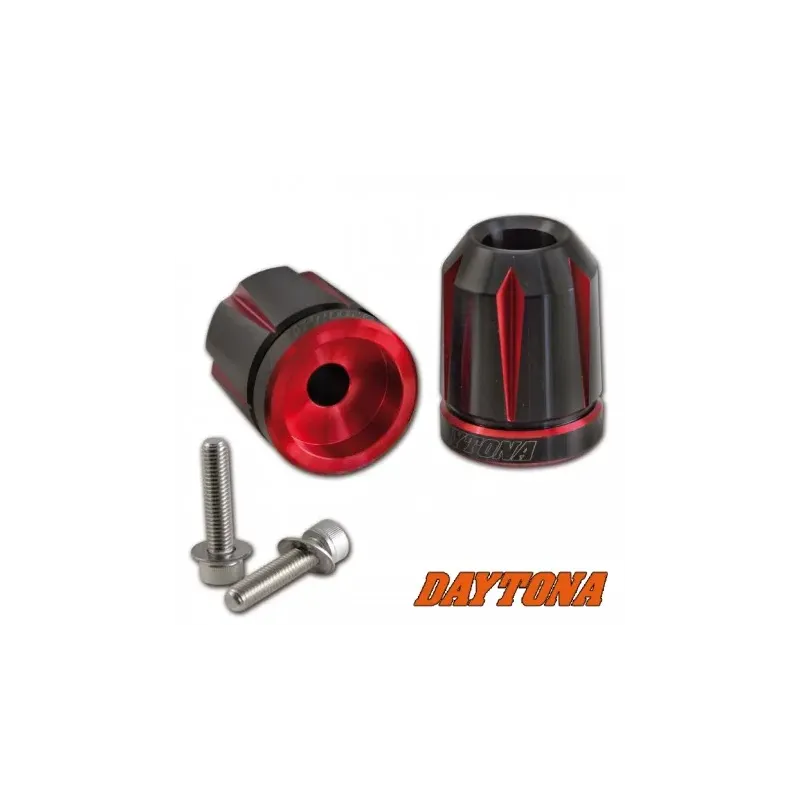 cafe 4 racer - Daytona handlebar weights "Scratch" red anodized - Daytona Scrambler handlebars 4251352611246