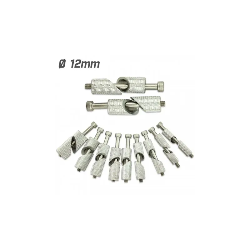 cafe 4 racer - Clamps / clamped parts for handlebar weights Ø12mm - HS MOTO Germany Accessories 4251352625724