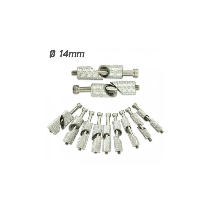 cafe 4 racer - Clamps / clamped parts for handlebar weights Ø14mm - HS MOTO Germany Accessories 4251352625731