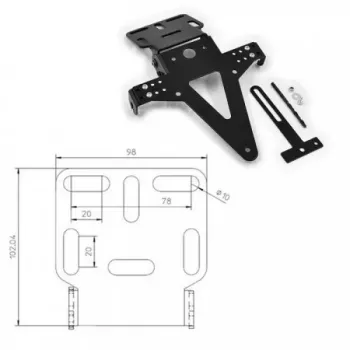 cafe 4 racer License plate holders  custom bike parts 