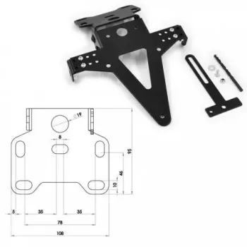 cafe 4 racer License plate holders  custom bike parts 