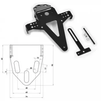 cafe 4 racer Držiaky ŠPZ a príslušenstvo  custom bike parts 