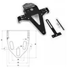 cafe 4 racer - Držák SPZ UNIVERSAL 5 - HS MOTO Germany Držáky SPZ a příslušenství 4251361237789