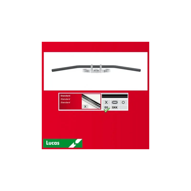 cafe 4 racer - TRW Lucas Steel handlebar "Dragbar Long" black MCL120SS - TRW Standard handlebars 3322937688739