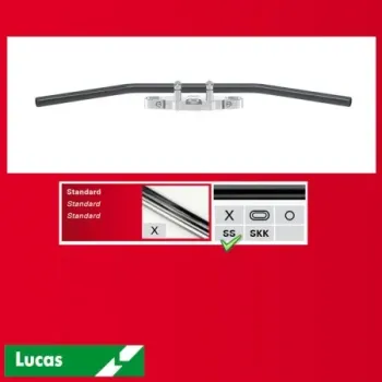 cafe 4 racer - Fehling, 7/8" (22mm) Drag řídítka šířka 92 cm. Chrom - Fehling CRC Standardní řídítka 