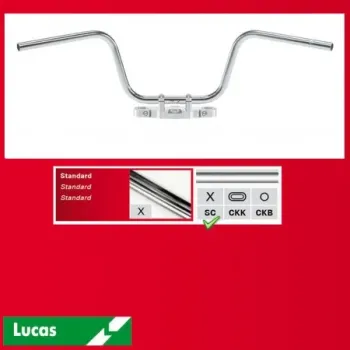 cafe 4 racer - ABM Handlebar Superbike Type 0229 červené - ABM Štandardné riaditká  4054783013111