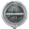 cafe 4 racer - "Horizon" LED headlights 5 3/4" chrome - HS MOTO Germany Headlights bottom mount 4251352631824