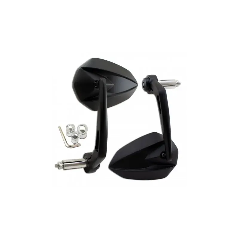 cafe 4 racer - Bar end mirror CNC STORM 1 M6  - HS MOTO Germany Accessories 4251926907058