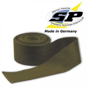 cafe 4 racer - "Black" heat protection tape 50mm x 1mm x 10m - HS MOTO Germany Exhasut Wrap 4251352624437