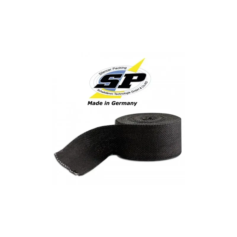 cafe 4 racer - "Black" heat protection tape 50mm x 1mm x 10m - HS MOTO Germany Exhasut Wrap 4251352624437