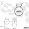 cafe 4 racer - Fuel hose clamps 13mm - HS MOTO Germany Accessories 4251352629067