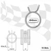cafe 4 racer - Fuel hose clamps 8mm - HS MOTO Germany Accessories 4251352629012