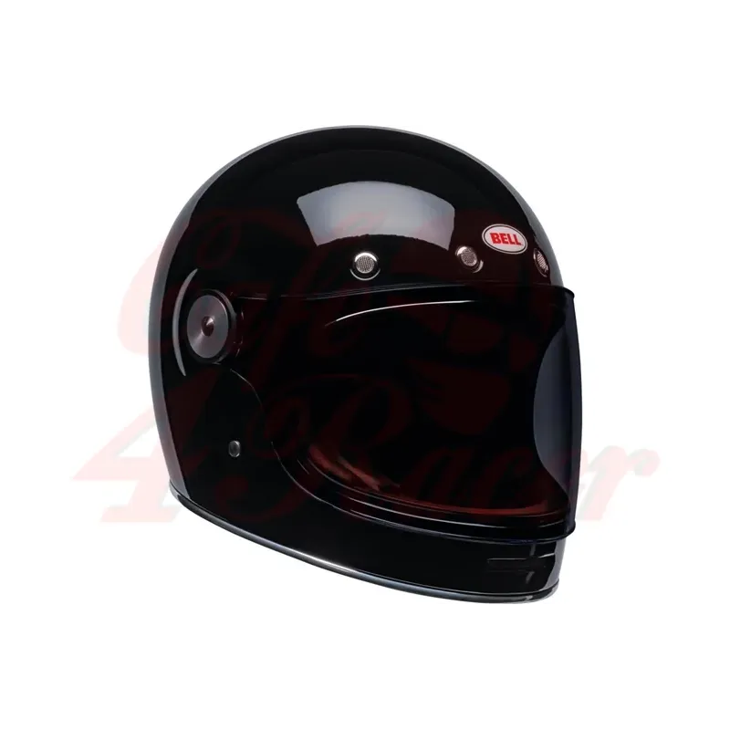 cafe 4 racer -  BELL  Bullitt Retro Full Face Helmet Gloss Black - BELL BELL Full face helmets 