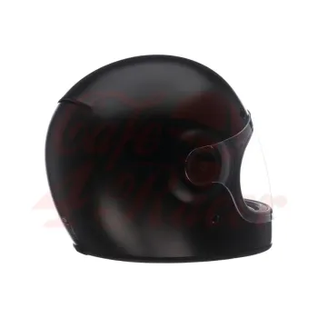 cafe 4 racer -  BELL  Bullitt Retro Full Face Helmet Flat Black   - BELL BELL Full face helmets 